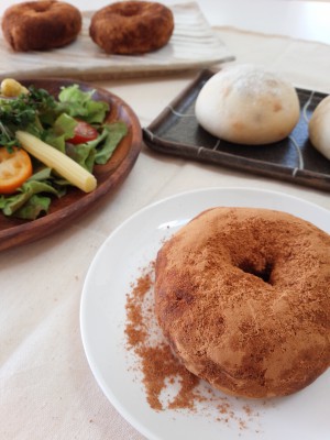 2016.4.12ｱﾚﾝｼﾞﾊﾟﾝ_豆乳ﾄﾞｰﾅﾂ.豆ﾊﾟﾝ